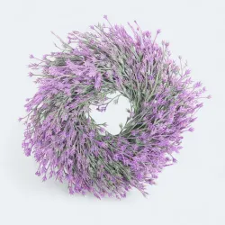 Wianek z lawendowych pędów 30cm 51219