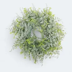 Wianek z zielonych gałązek 30cm 52525