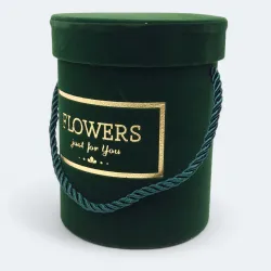 Flower box dark green ART17393