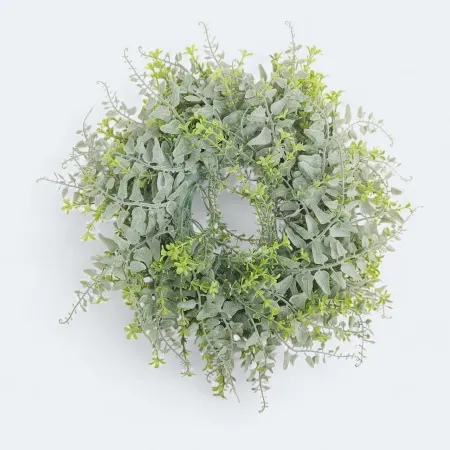 Wianek z zielonych gałązek 30cm 52525